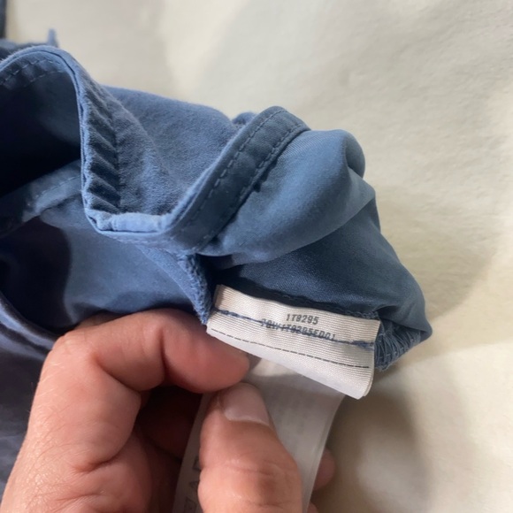 Abercrombie‎ & Fitch Blue Eyelet Halter Crop Top Women’s Size M Boho Festival - Picture 13 of 13